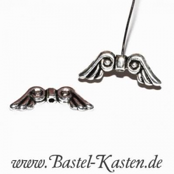 Preview: Metallzwischenteil  Flügel  ca. 21mm altsilber  (1 Stück)