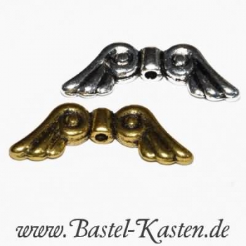 Metallzwischenteil  Flügel  ca. 21mm altsilber  (1 Stück)