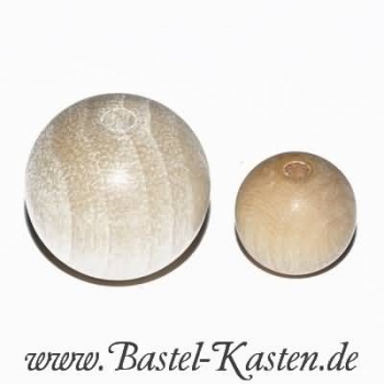 Preview: Rohholzkugel durchbohrt ca. 20mm (10 Stück)