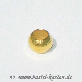 Quetschperlen goldfarben 2 mm (1,5g  ca. 100 Stück)