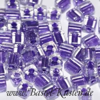 SB3-2607   Miyuki Cubes 3mm sparkling purple SE (10 Gramm)