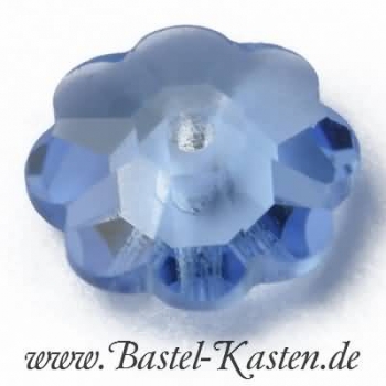 Swarovski  Sew on Stone 3700 Flower  8mm  light sapphire (1 Stück)