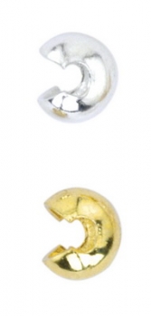 Preview: Crimp Cover Sortiment vergoldet  Beadalon (1 Box / 80 Teile)