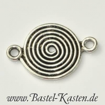 Zwischenteil Scheibe 925er Silber ca. 15 x 22mm (1 Stück)