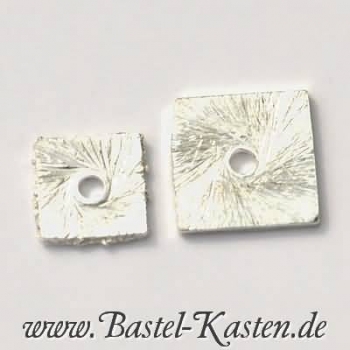 Scheibe quadratisch flach 925er Silber ca. 8mm  (1 Stück)