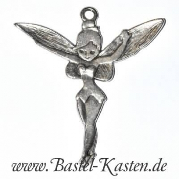 Metallanhänger Fee altsilber  ca. 46 mm (1 Stück)