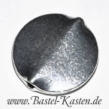 Nugget 15mm rund glatt versilbert (1 Stück)