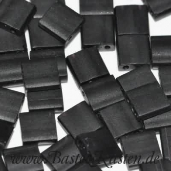 TL-0401F Miyuki Tila Beads black matt (ca. 5 Gramm)