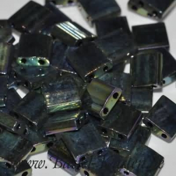 TL-0468 Miyuki Tila Beads metallic green irisierend(ca. 5 Gramm)