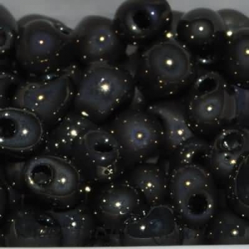 DP-0458  Miyuki Tropfen Perlen 3,4mm  metallic dark olive (ca. 10 Gramm)