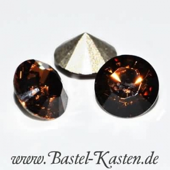 Swarovski Round Stone 1028 8mm smoked topaz (1 Stück)