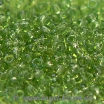 Rocailles 2mm grün transparent  (ca. 17gr)