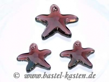 Preview: Swarovski Starfish-Pendant 6721 burgundy 16 mm (1 Stück)
