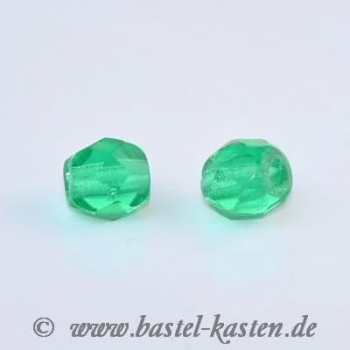 Feuerpolierte Perle 4mm emerald (50 Stück)