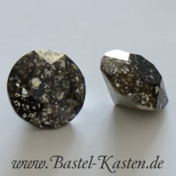 Swarovski Round Stone 1088 6mm Crystal Black Patina (1 Stück)