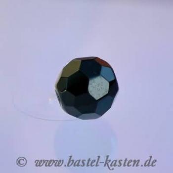 Glasschliffperlen schwarz 8mm (10 Stück)