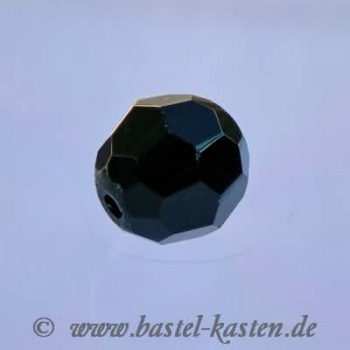 Glasschliffperlen schwarz 10mm  (10 Stück)