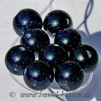Halbedelsteine Perlen 10mm blue sandstone (10 Stück)
