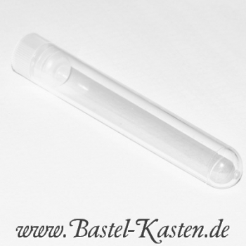 Reagenzröhrchen 16 x 100 aus glasklarem Polystyrol mit weißem Stopfen (40 Stück)