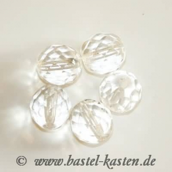Feuerpolierte Perle 10mm crystal (5 Stück)