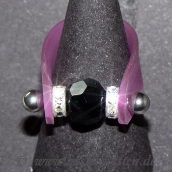 Preview: PVC-Band fuchsia 6mm (ca. 8cm)