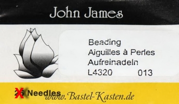 Perlnadel John James Beading Needle Größe 13 (1 Stück)