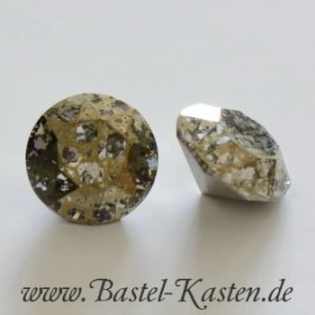 Swarovski Round Stone 1088 8mm Crystal Gold Patina (1 Stück)