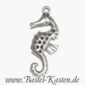 Metallanhänger Seepferdchen altplatin 36 x 17 mm (1 Stück)