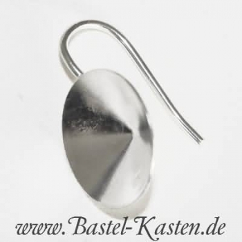 Ohrhänger mit Klebekessel für Swarovski-Elements 1122 14mm  Echt Silber (1 Paar)