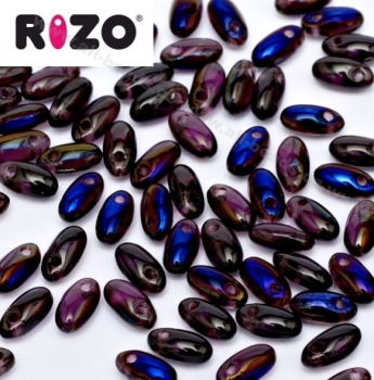 Rizo Beads 2,5 x 6 mm amethyst azuro (10 Gramm)