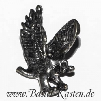 Metallanhänger Adler versilbert ca. 19mm (1 Stück)