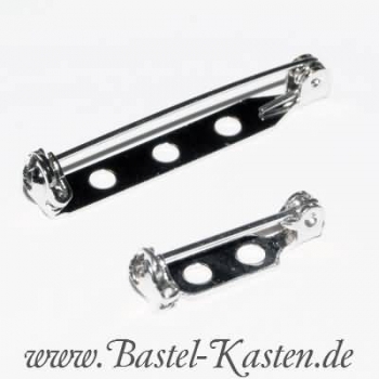 Preview: Broschennadel platinfarben 15mm (1 Stück)