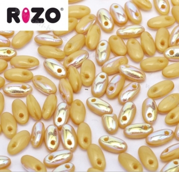 Rizo Beads 2,5 x 6 mm coral ab (10 Gramm)