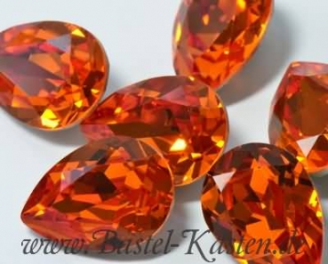 Preview: Swarovski Pearshape 4320 - 14x10 mm tangerine (1 Stück)