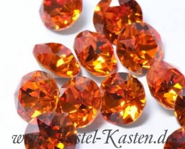 Preview: Swarovski Round Stone 1028 8mm tangerine (1 Stück)