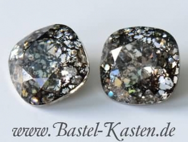 Preview: Swarovski Square 4470 12mm black patina (1 Stück)