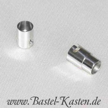 Preview: Edelstahl Magnetverschluss mit Bajonett zum Einkleben 17 x 8 mm (1 Stück)