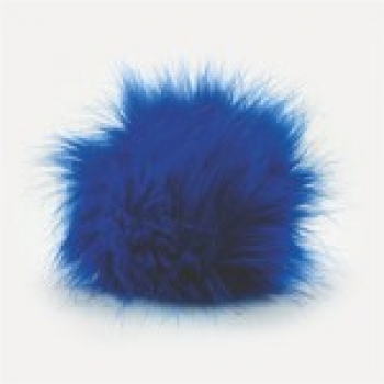 Fellbommel aus Kunstfell blau 42 ca. 9 cm (1 Stück)