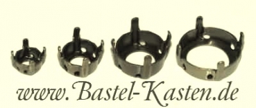 Preview: Aufnähkessel für Swarovski Rivoli 1122 14mm  altmessing (1 Stück)