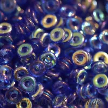 O-Beads 3,8mm x 1mm sapphire ab (5 Gramm)