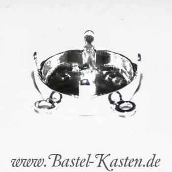 Preview: Zwischenteil mit 4 Ösen Klemmkessel 1122 14mm versilbert (1 Stück)