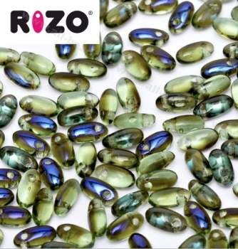 Rizo Beads 2,5 x 6 mm peridot azuro (10 Gramm)