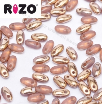 Rizo Beads 2,5 x 6 mm rose capri gold (10 Gramm)
