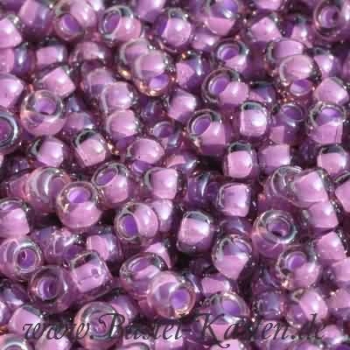 MR8-2650  Miyuki Rocailles inside colorlined rose violet 8/0  (10 Gramm)