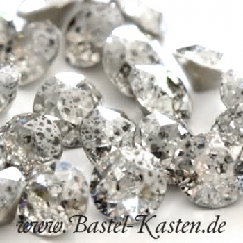 Preview: Swarovski Round Stone 1088 8mm Crystal Silver Patina (1 Stück)