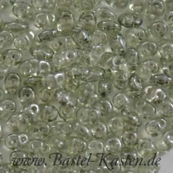 Superduo 2,5 x 5 mm crystal mint luster (10 Gramm)