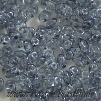 Superduo 2,5 x 5 mm crystal baby blue luster (10 Gramm)
