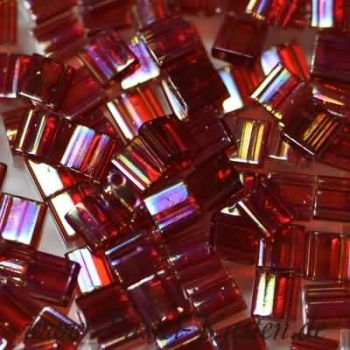 TL-0254 Miyuki Tila Beads transparent irisierend red (ca. 5 Gramm)