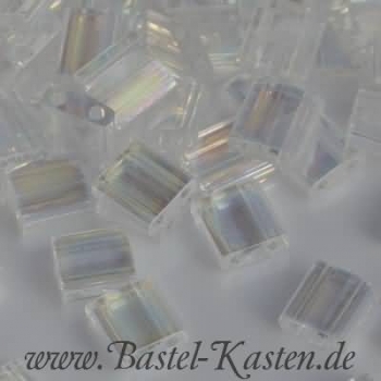 TL-0250  Miyuki Tila Beads crystal rainbow (ca. 5 Gramm)