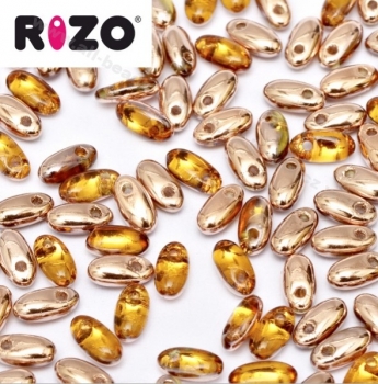 Rizo Beads 2,5 x 6 mm topaz capri gold (10 Gramm)